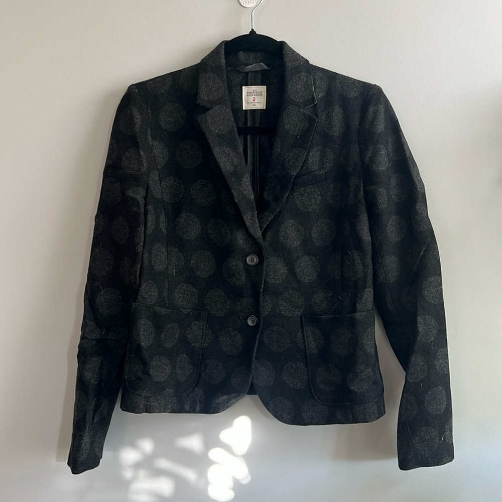 Gap wool The academy blazer black with grey polka dots